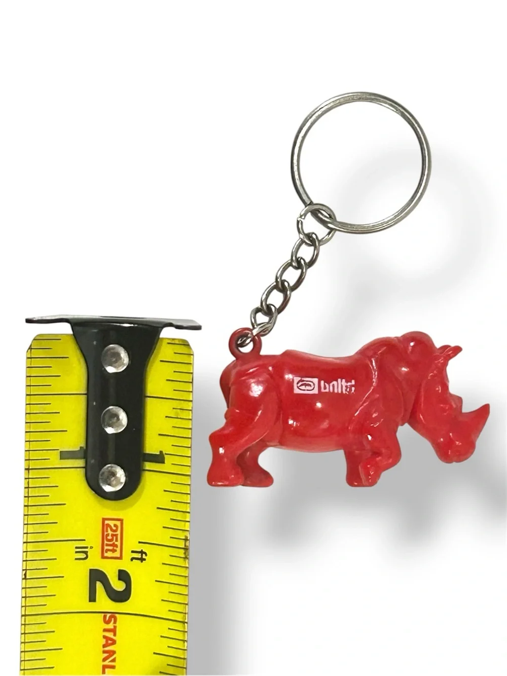 Vintage ECKO UNLTD Red Rhino Keychain Rare Streetwear Logo Collectible Y2K